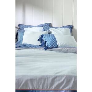 Anthropologie Livia Cotton Stripe Duvet Cover - King